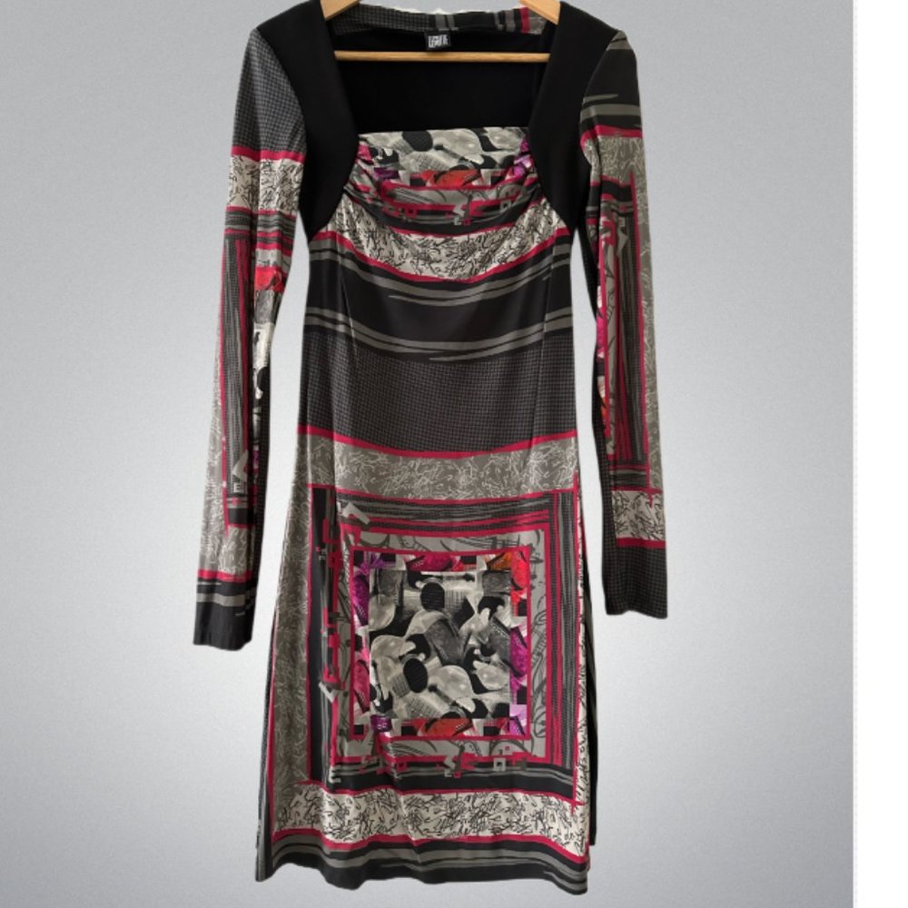 sold ~ Legatte Long Sleeve Knee Length Dress Made in Italy